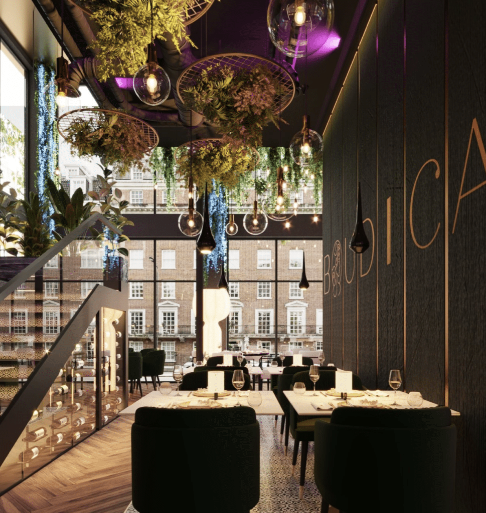 Restaurant, London.